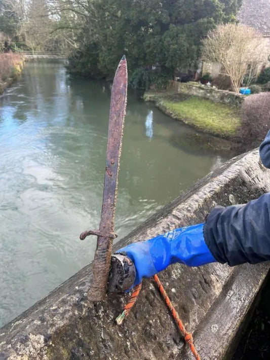 Magnet Fisherman Discovers Ancient Viking Sword Dating Back 1,200 Years in River