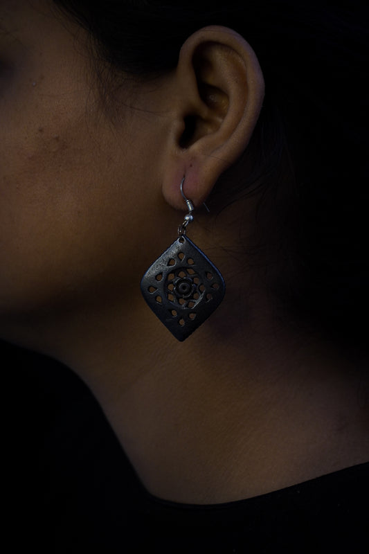 Ancient Echoes: Timeless Bone Carved Earrings