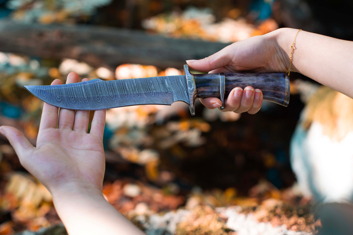 Midnight Fjell | Damascus Knives