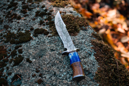 Damascus Long Blade Knife | OnlyViking