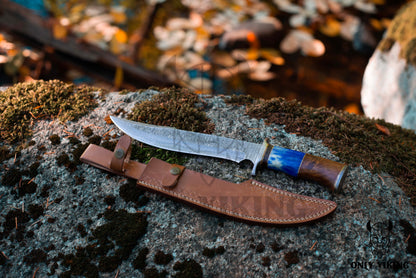 Damascus Long Blade Knife | OnlyViking