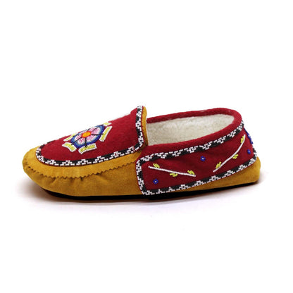 Genuine Leather Beaded Moccasins with Intricate beadwork | OnlyViking