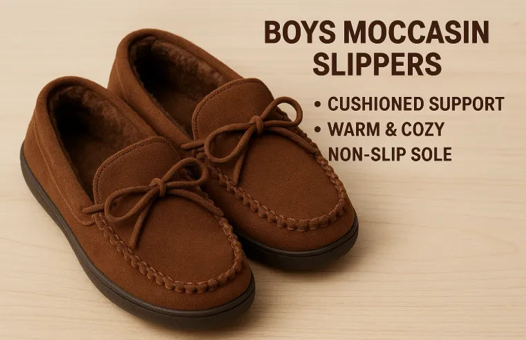 The Ultimate Guide to Boys' Moccasin Slippers - Sizes, Features & Selection