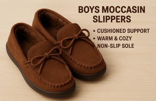 The Ultimate Guide to Boys' Moccasin Slippers - Sizes, Features & Selection