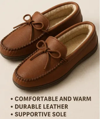 Men's Moccasin Slippers UK: Sheepskin & Suede Comfort