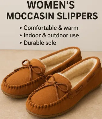 Women's Moccasin Slippers: Ultimate Comfort for Indoor & Outdoor Wear