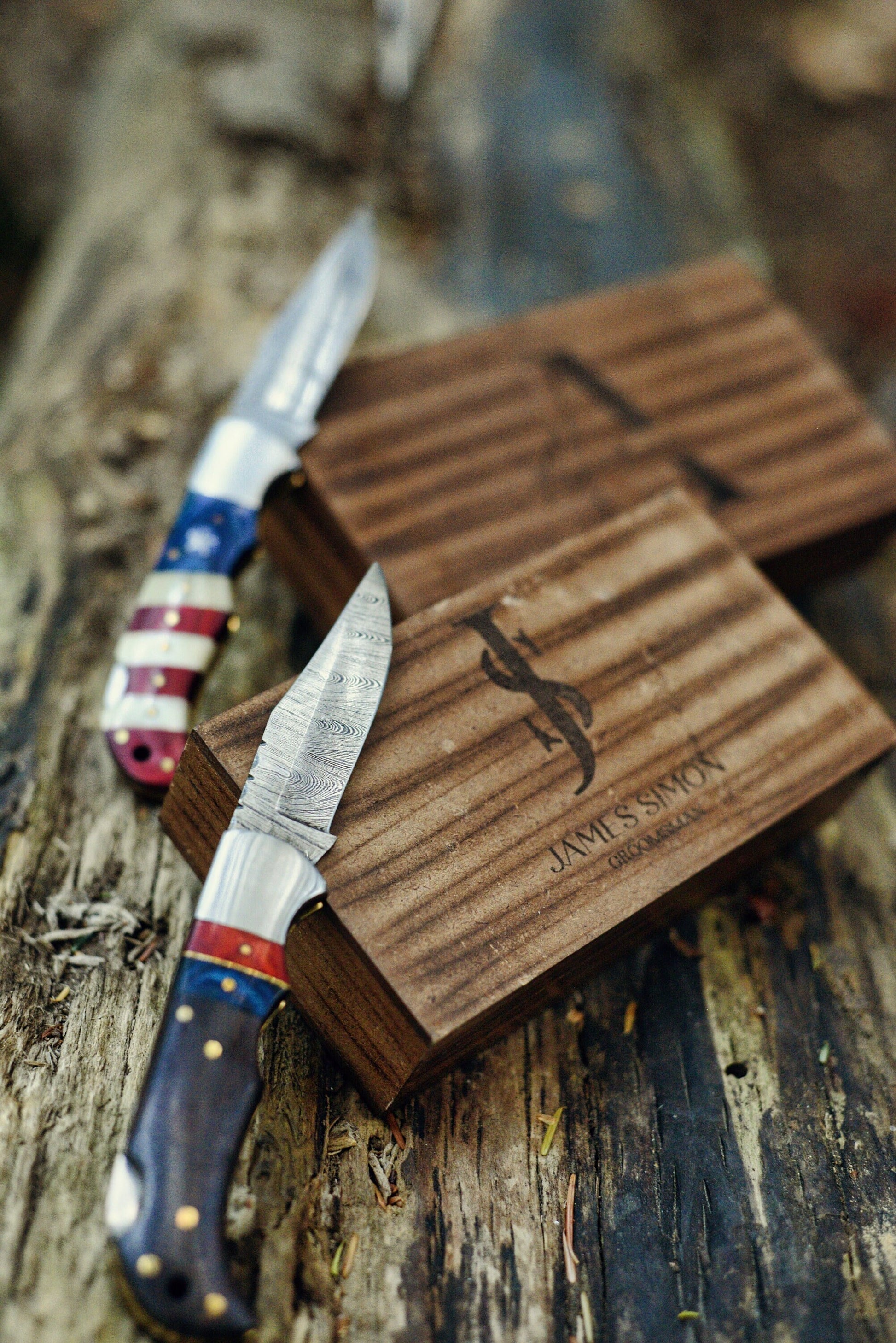 Damascus Folding knife Pocket knife Genuine Damascus Steel | Birthday Wedding Groomsmen AnniversaryGifts for Men